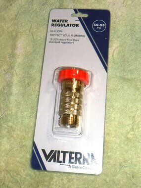 RV Water Pressure Regulator, Valterra, Hi-Flow, 50-55 PSI